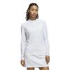 adidas Ladies Ultimate365 Cool Feeling Printed 1/4 Zip Neck Top Frozen Lemon